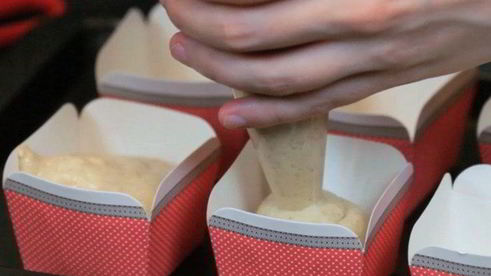 кексы с бананом и киви