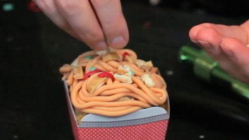 кексы с бананом и киви