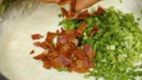 кексы с беконом