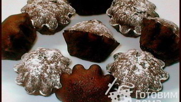 Рецепт Кексы с жидким шоколадом