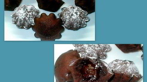 кексы с жидким шоколадом