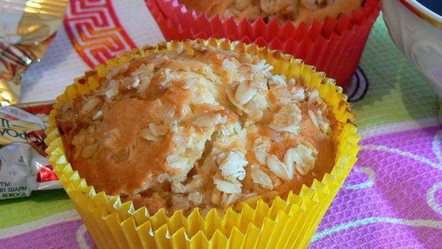 Рецепт кексы со сливой и штрейзелем