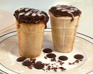 Кексы в вафельных стаканчиках