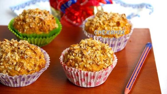Рецепт Морковно-овсяные кексы с медом