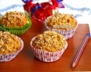 Морковно-овсяные кексы с медом