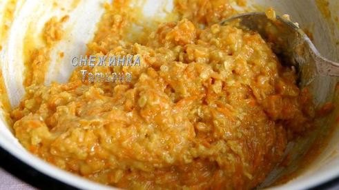 морковно-овсяные кексы с медом