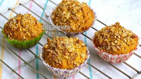 морковно-овсяные кексы с медом