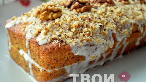 Рецепт Морковный кекс с йогуртно-лимонной пропиткой