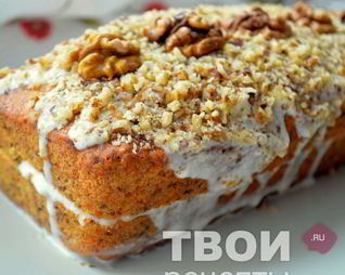 Морковный кекс с йогуртно-лимонной пропиткой