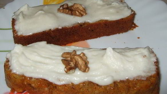 Рецепт Морковный кекс с творожным кремом