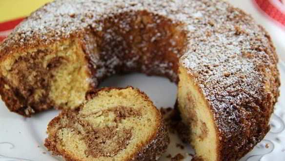 Рецепт Немецкий мраморный кекс с шоколадной пастой
