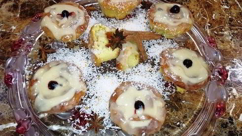 нежнейшие дрожжевые рисовые кексы