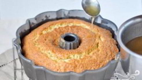 ромовый кекс с глазурью