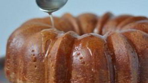 ромовый кекс с глазурью