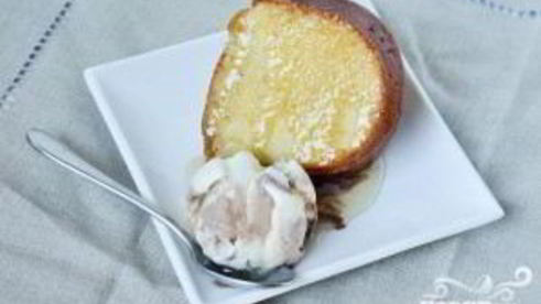 ромовый кекс с глазурью