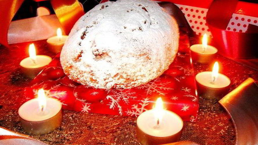 Рецепт рождественский творожный штоллен