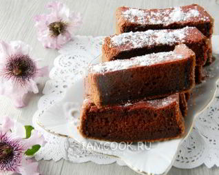 Шоколадно-свекольный кекс