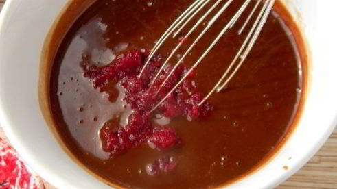 шоколадно-свекольный кекс