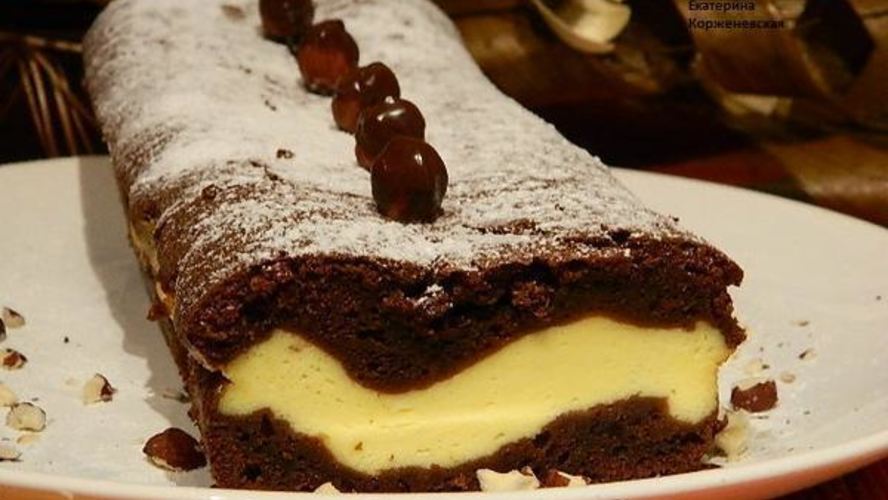 Рецепт шоколадно-творожный кекс