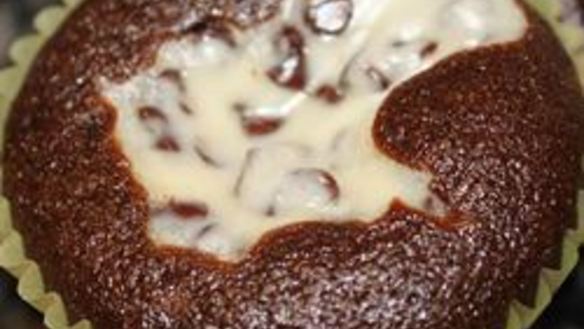 Рецепт Шоколадные кексики со сливочным сыром