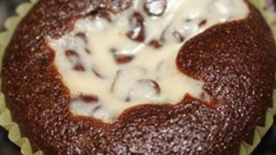 Рецепт шоколадные кексики со сливочным сыром