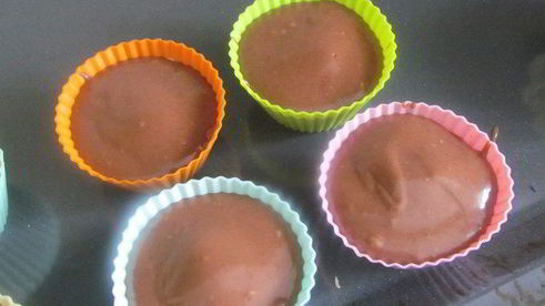 шоколадные кексы с творожной начинкой