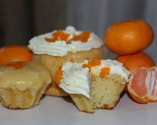 Творожно-мандариновые кексы