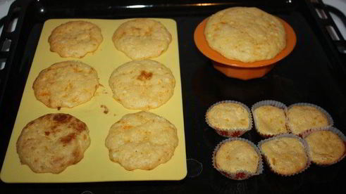 творожно-мандариновые кексы