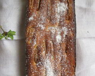 Творожный кекс с грушей