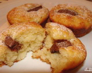 Творожные кексы с шоколадом