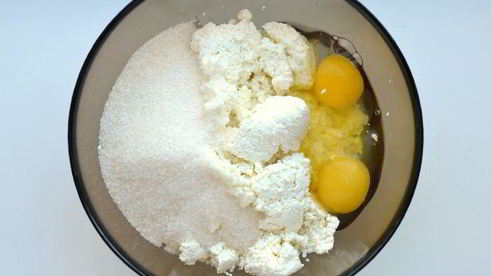 влажный творожный кекс с цукатами