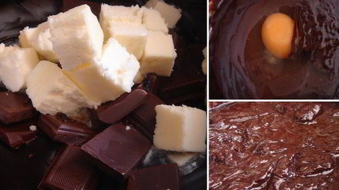 заварные шоколадные кексы с заварным кремом