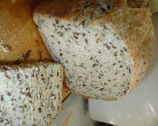 Диетический хлеб с льняным семенем