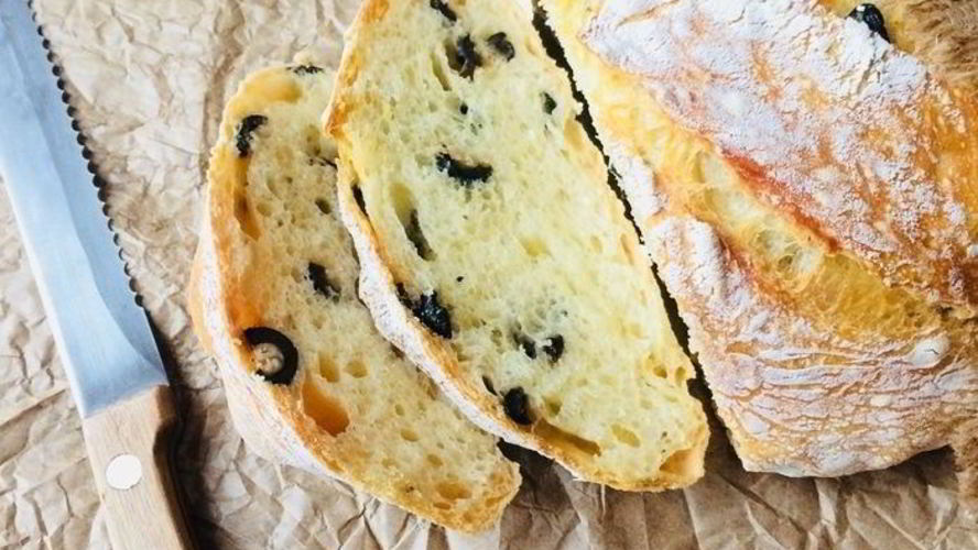 Рецепт домашний хлеб с розмарином и оливками