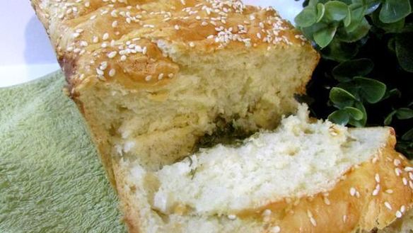 Рецепт Домашний хлеб с сыром и укропом