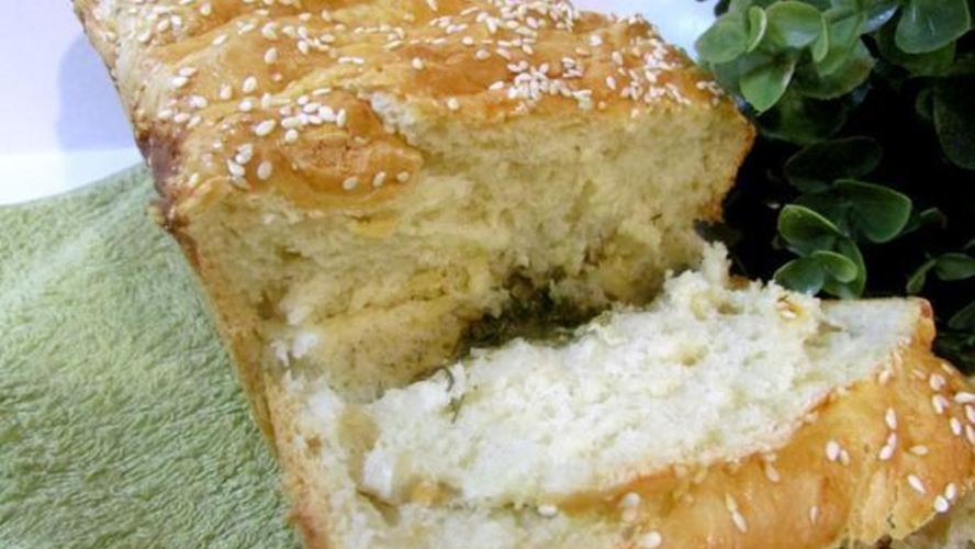 Рецепт домашний хлеб с сыром и укропом