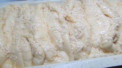 домашний хлеб с сыром и укропом