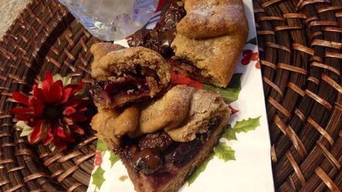 галеты с черешней и горьким шоколадом