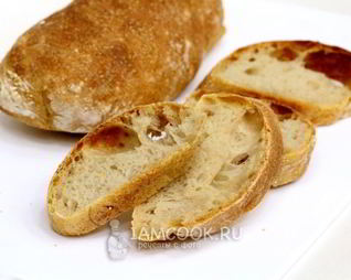 Хлеб Чиабатта в духовке