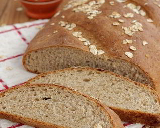 Хлеб с овсяными хлопьями