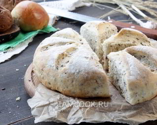 Хлеб с семенами льна и овсяными хлопьями