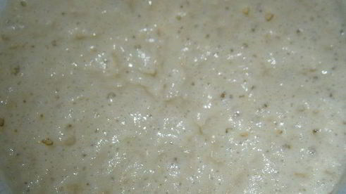 хлеб с семолиной на картофельном отваре