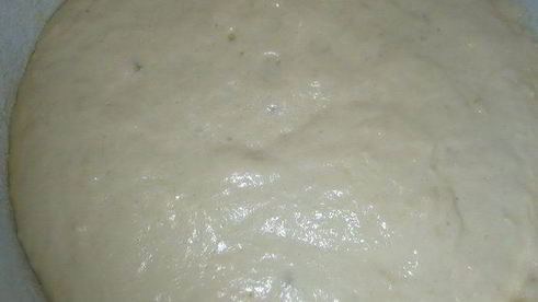 хлеб с семолиной на картофельном отваре