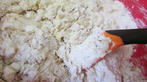 хлеб с творогом и овсяными хлопьями