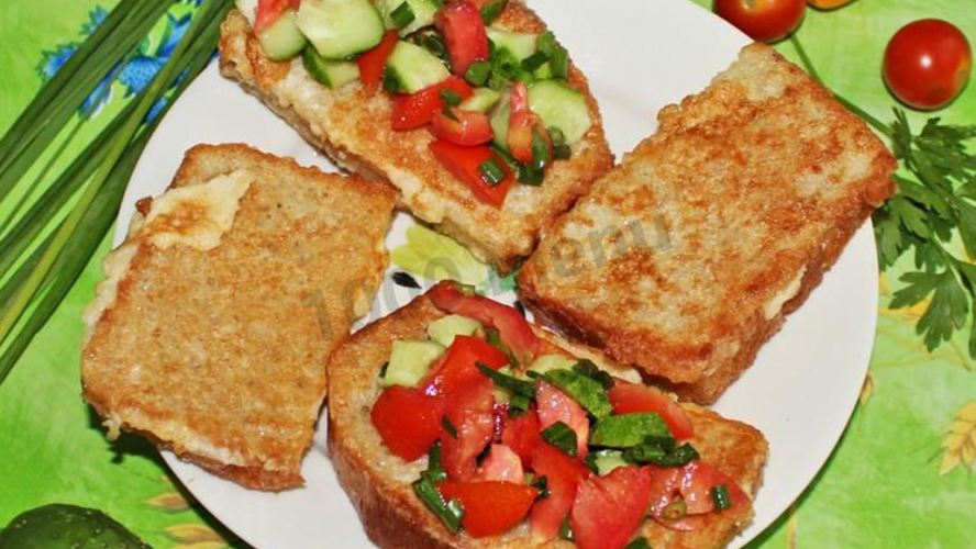 Рецепт хлеб в молоке с яйцом на сковороде