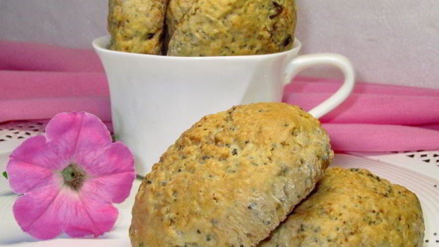 Рецепт овсяные сконы с маком