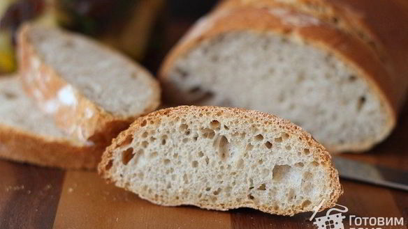Рецепт Пшеничный хлеб на ржаной закваске