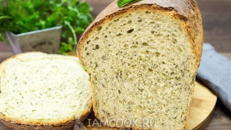 Рецепт шпинатный хлеб с цельнозерновой мукой в духовке