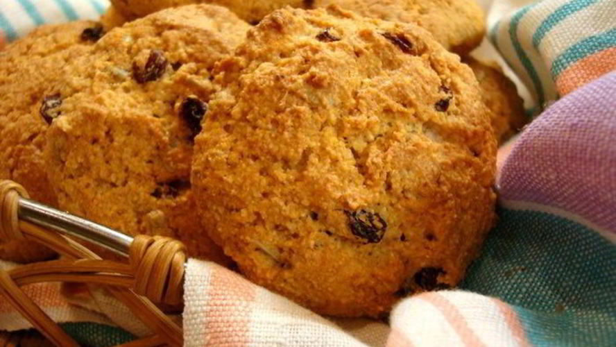 Рецепт сконы многозерновые с подсолнечником и изюмом