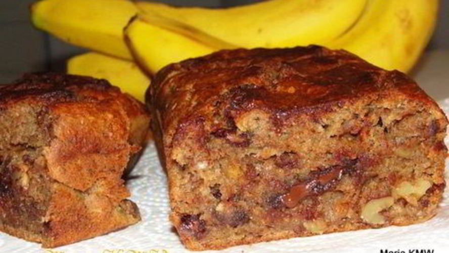 Рецепт сладкий, банановый хлеб